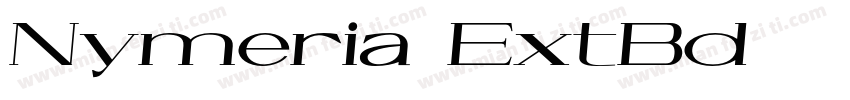 Nymeria ExtBd字体转换